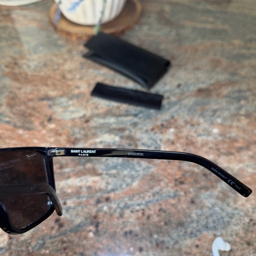 Yves Saint Laurent Black Mask Sunglasses - Picture 6 of 9